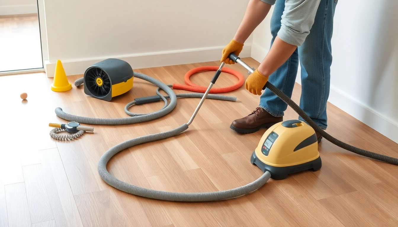 Hardwood Floor Drying